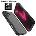 thumbnail image 5 of iPhone 16 Plus Case ,2 in 1 Phone Case for iPhone 16 Plus 6.7 inch ,Takfox Shockproof Protection Heavy Duty Armor Durable Hard Plastic & Rubber Rugged Full Body Bumper Cover- Black, 5 of 8