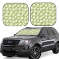 thumbnail image 2 of Picia Daisies Flowers 2 Piece Car Windshield Sun Shade Foldable | Foldable Sun Shield for Front Window Blocks UV Rays and Keeps Your Vehicle Cool-Medium, 2 of 7