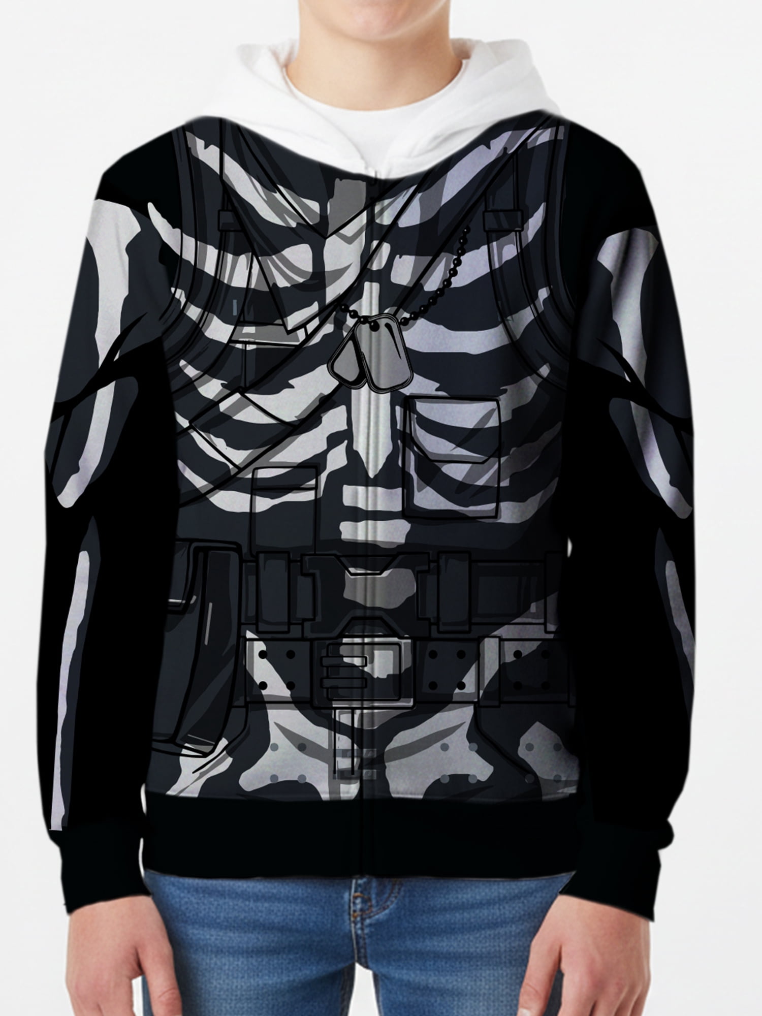 Fortnite, Boys Licensed Cosplay Hoodie, Skull Trooper, Sizes XS-XXL