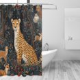 thumbnail image 2 of Yayeee Shower Curtain with Hooks 72"x72" Waterproof Fabric Bathroom Hanging Decor, Forest Pattern, 2 of 5