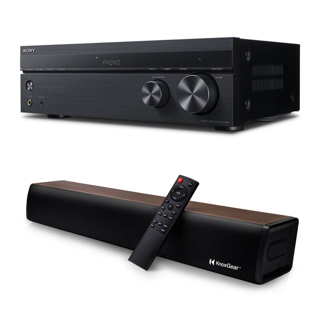Receptor Sony estéreo de 2 canales con entradas de teléfono y Bluetooth