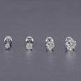 thumbnail image 4 of Pendientes de acero de titanio con circonitas redondas Yashi para mujer y hombre sencillos Código de modelo 4183, 4 of 5