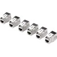 thumbnail image 1 of Paquete de 6 conectores RJ45 blindados Trendnet Keystone Jack TC-K06C6A Cat6A, 1 of 9