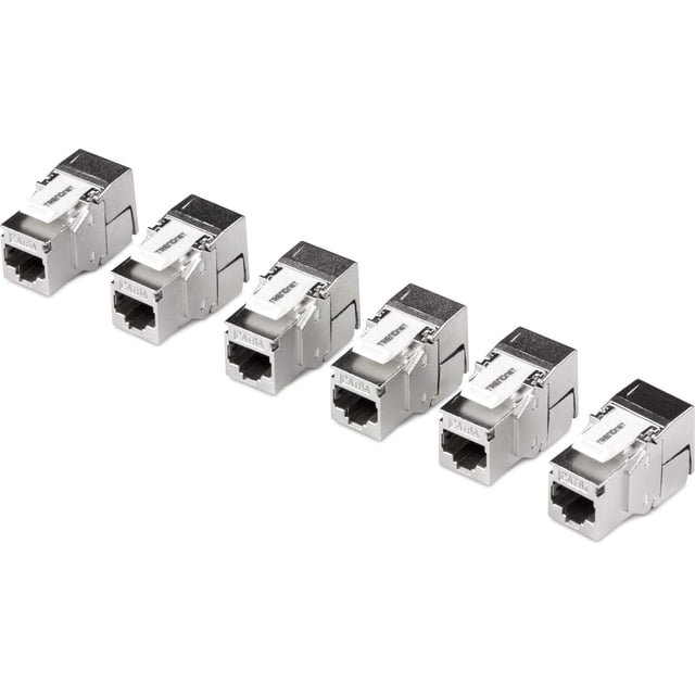 Paquete de 6 conectores RJ45 blindados Trendnet Keystone Jack TC-K06C6A Cat6A
