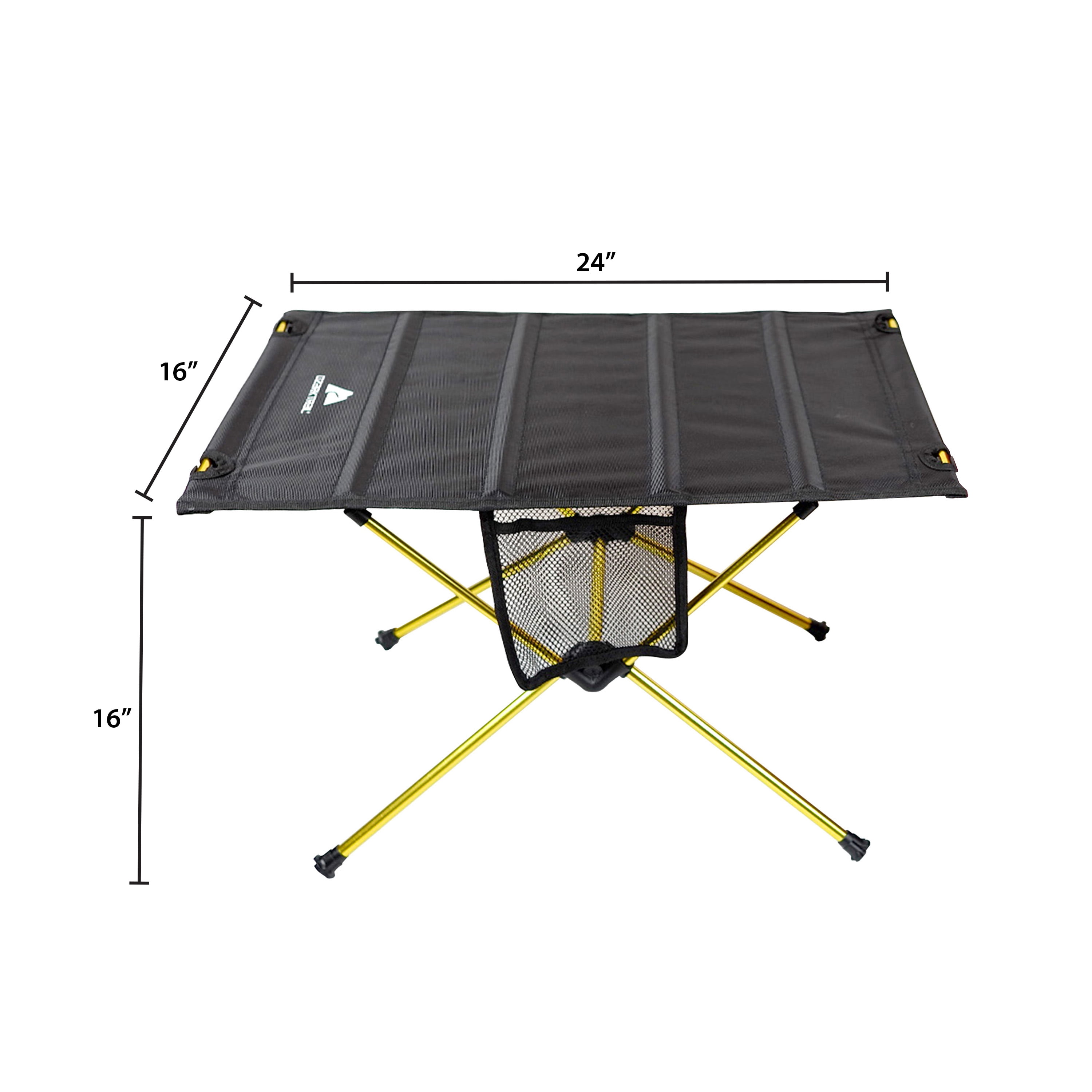 Ozark Trail Himont Lightweight Compact Camp Lite Table Single Black Lime Chill Walmart Com Walmart Com