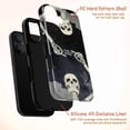thumbnail image 4 of Skeleton Reflection “Our Last Goodbye” Dual Layer Phone Case, Gothic Starry Night Protective Phone Cover, Gift for iPhone 16 15 14 13 12 11 Pro Plus Mini, 4 of 6