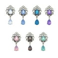 thumbnail image 4 of Qarigey 10 piezas de colgante de diamantes de imitación para fiesta, boda, vacaciones, diadema de moda, joyería DIY para hacer encontrar artesanía Ropa, zapatos y accesorios Miscelánea Blanco Qarigey AP016021-01, 4 of 6
