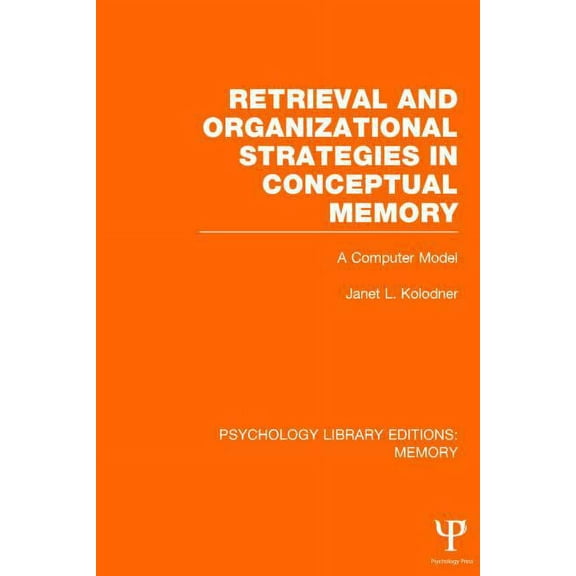 Psychology Library Editions: Memory Retrieval and Organizational Strategies in Conceptual Memory (PLE: Memory): A Computer Model, (Hardcover)