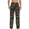 thumbnail image 3 of Goofa Colorful Geometric Figures Printed Soft Pajama Pants for Men, Wide Leg Comfy Casual Lounge Yoga Pants-Large, 3 of 9