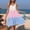 *Pink, variant on U Women's Ombre Color Block Sleeveless Tiered Ruffle Mini Dress,Casual Loose Summer Sundress Green,Women's Plus L