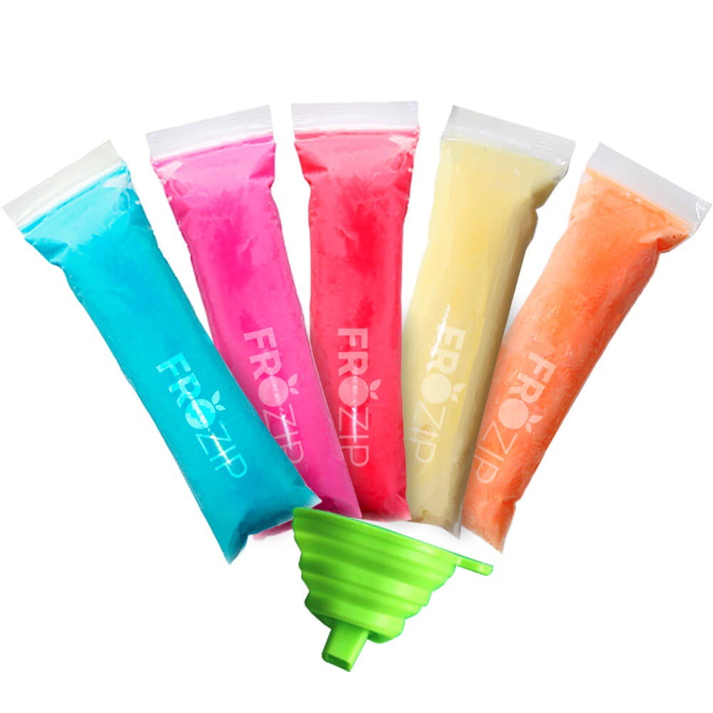 Frozip 125 Disposable Ice Popsicle Mold Bags BPA Free Freezer Tubes