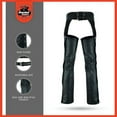 thumbnail image 5 of Daniel Smart Motorcycle Leather Chaps – All Season Unisex Biker Pant with Customizable fit and Jean Style Pockets, 5 of 6