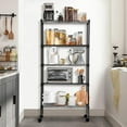 thumbnail image 6 of Dkelincs 5 Tier Wire Shelving Unit Adjustable NSF Metal Storage Shelves with Wheels for Garage Kitchen, Black, 6 of 7
