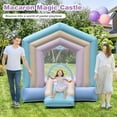 thumbnail image 2 of Gymax Kids Bounce House w/ Slide Basketball Rim Inflatable Basketball Without Blower, 2 of 10