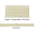 thumbnail image 2 of 2pcs Gimp Braid Trim, 13 Yards x 1/2"(12mm) Curtain Upholstery Trim for DIY Craft, Beige, 2 of 6