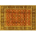 thumbnail image 1 of Ahgly Company Machine Washable Indoor Rectangle Persian Yellow Traditional Area Rugs, 8' x 12', 1 of 4