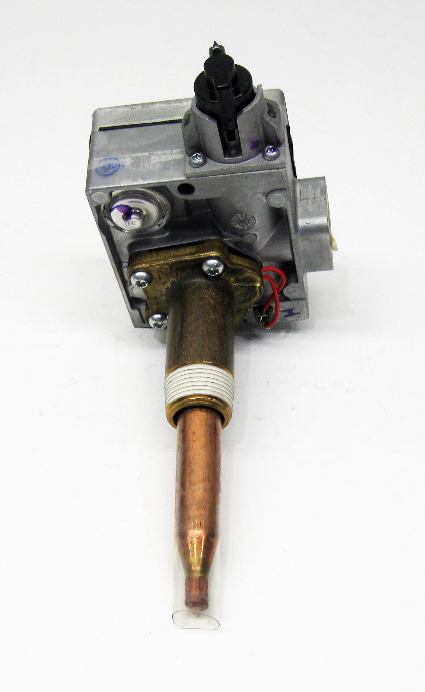 White-Rodgers 37C73U-172 Gas Water Heater Ctl, For Nat Gas Only, 1/2" N.P.T. Inlet, 1/2" Inv Flare Outlet