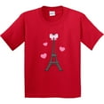 thumbnail image 3 of Inktastic Paris Lover Eiffel Tower Youth T-Shirt, 3 of 5