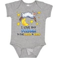 thumbnail image 3 of Inktastic I Love My Peepaw to the Moon and Back Cute Sheep Boys or Girls Baby Bodysuit, 3 of 5