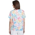 thumbnail image 2 of Alfred Dunner Womens Petite Spring Butterfly Crew Neck Top, 2 of 4