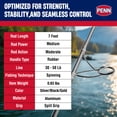 thumbnail image 4 of Penn Carnage III Boat Conventional Spinning Fishing Rod, 7’, Loads 30 – 50 Lbs, Black, 4 of 10
