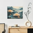 thumbnail image 6 of Picia Mountain Lotus Serenity Pattern Decorative Picture – Unique Wall Art, Modern Canvas Print for Trendy Interiors (Horizontal), 6 of 6
