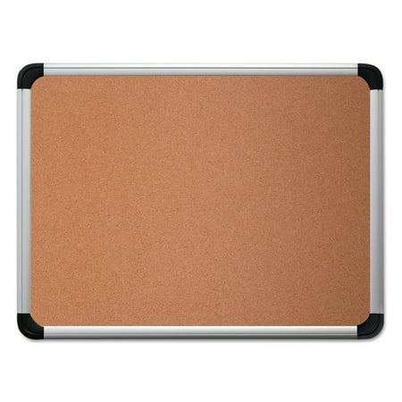 24 X 36 Natural - Universal Cork Board with Aluminum Frame, 36 x 24, Natural, Silver Frame -UNV43713