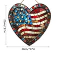 thumbnail image 3 of Patriotic Acrylic Stained Glass Window Hanging 4th Of July Double Red White and Blue Window Art for 250th Anniversary Home Door Wall Window, 3 of 5