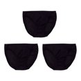thumbnail image 1 of Minnieouse Bragas de seda de morera para mujer, 3 piezas, ropa interior, lencería, pantalones cortos transpirables sexys, ropa íntima para el Ropa interior Negro SG, 1 of 6