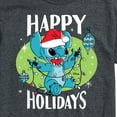 thumbnail image 3 of Lilo & Stitch - Happy Holidays - Men's Short Sleeve Graphic T-Shirt, 3 of 5