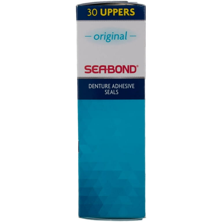 Sea-Bond Secure Denture Adhesive Seals, Original Uppers, Zinc Free, All Day  Hold