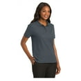thumbnail image 4 of Port Authority Women's Short Sleeve Silk Touch Classic Polo Shirt Steel Grey 6X-Large, 4 of 4