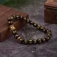 thumbnail image 3 of EOEMY Tibetan Beads Carve Mantra Bracelet Men Vintage Buddhist Meditation Jewelry-Style-1, 3 of 5
