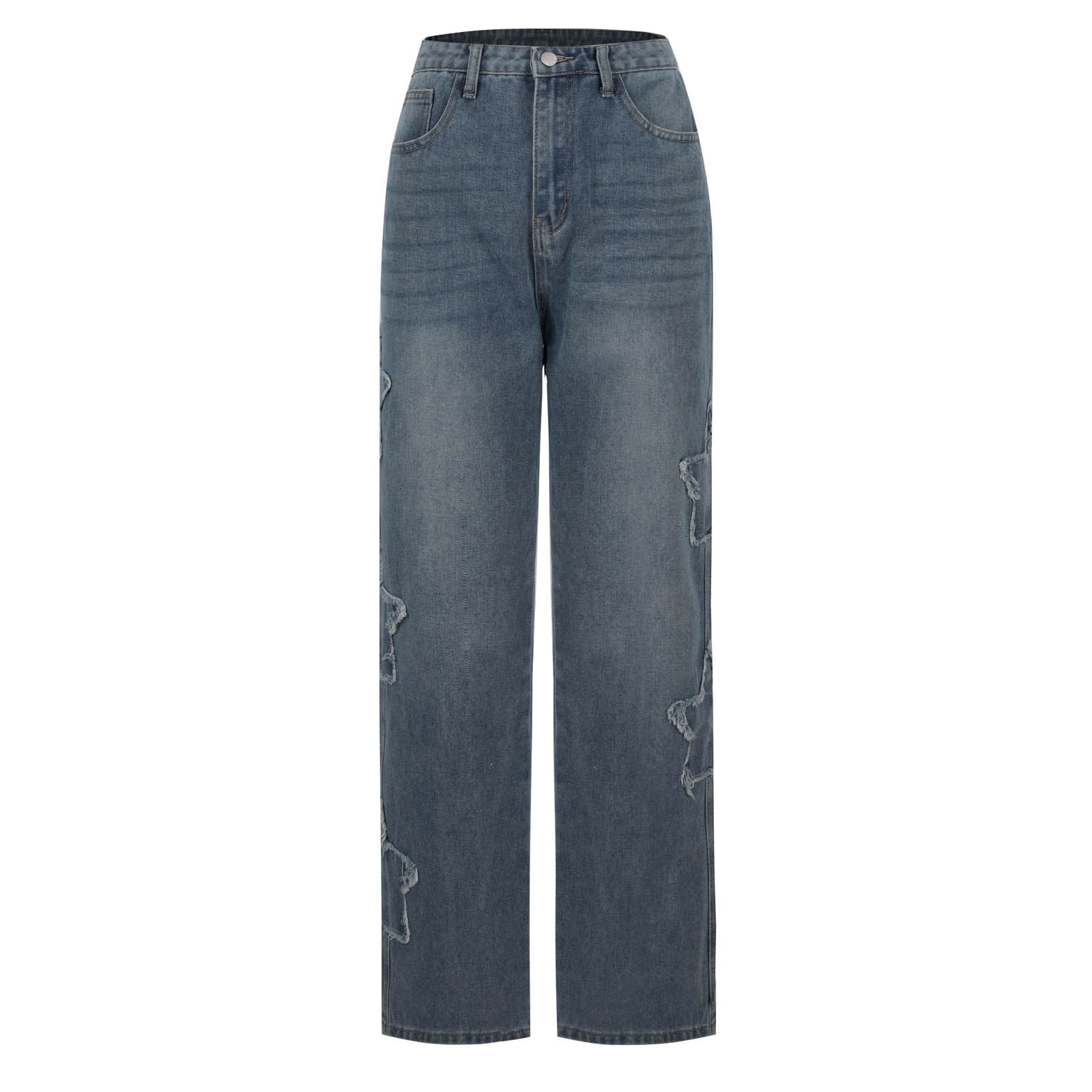 wide stitch jeans | OHOTORO
