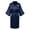 Navy, variant on Jacenvly Womens Pajamas Casual Fashion Womens Silk Pajamas Set Fashionable Front Back Printed Solid Color Ice Silk Bathrobe Home Clothing Red