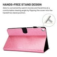 thumbnail image 3 of Dteck Smart Case for Samsung Galaxy Tab A7 10.4" SM-T500/T505 (2020 Released) 10.4-inch,Bling Glitter Magnetic Leather Card Holder Wallet Kickstand Automatic wake/sleep Cover,Pink, 3 of 5