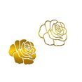 thumbnail image 1 of Rosa 3D Espejo Pegatinas de pared DIY Flor Mirrord Calcomanías Acrílico Habitación Decoración del hogar Papel tapiz Vogacara JJ11077-01, 1 of 5