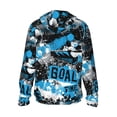 thumbnail image 2 of Goofa Football Time Printed Women's UPF 50+ Sun Protection Hoodie Jacket Lightweight Long Sleeve Sun Shirt for Women with Pocket Hiking Outdoor-Small, 2 of 9