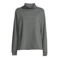 thumbnail image 5 of Time and Tru Women's Turtleneck Sweatshirt, Sizes XS-3XL, 5 of 5