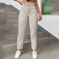 thumbnail image 6 of Mingw Cropped Jeans for Women High Waisted Wide Leg Loose Stretchy Boyfriend Denim Pants Baggy Jeans for Women ,Gray,L, 6 of 6