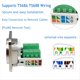 thumbnail image 3 of Adaptador de Terminal de Tornillo de Montaje en Panel RJ45 de 2 Piezas, Conector de Montaje en Panel Hembra RJ45/8P8C, Extensor de Terminal Sin Soldadura RJ45, 3 of 5