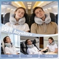 thumbnail image 2 of RELOIVE Travel Pillow for Adults Memory Foam Lightweight Neck Pillows for Sleeping on Airplane, 2 of 11