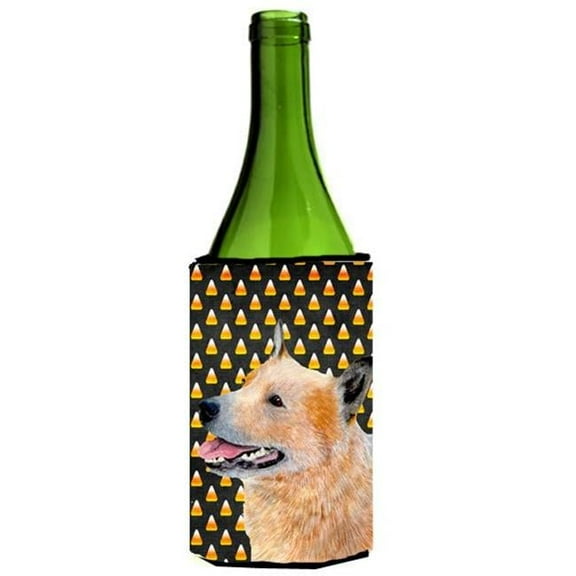 Australian Cattle Dog Candy Corn Halloween Portrait Wine bottle sleeve Hugger 24 oz.
