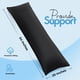 thumbnail image 2 of Body Pillow Utopia Bedding - Almohada de cuerpo completo para adultos, color negro, 2 of 7