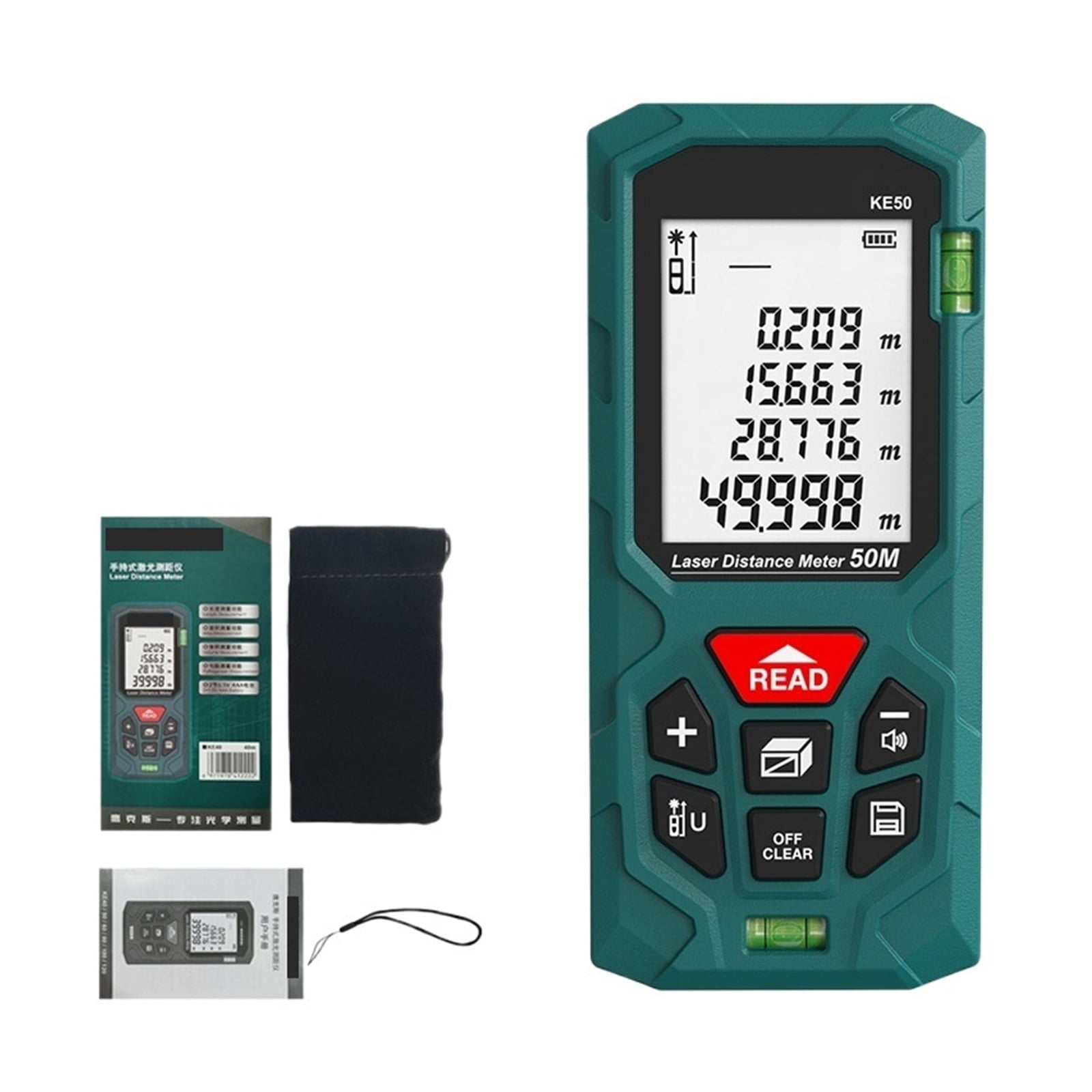Rangefinder Digital Tape Measure 40/60/80/100/120m Distance Meter Accurate Roulette Range Finder