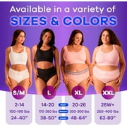 Always Discreet Adult Incontinence and Postpartum Underwear for Women, XXL, Up to 100%* Bladder Leak Protection, 52 Count