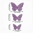 thumbnail image 2 of BalsaCircle 12 Purple 4.6" 3D Butterfly Wall Decals DIY Crafts Removable Stickers, 2 of 8