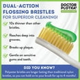 thumbnail image 4 of DOCTOR PLOTKA'S MOUTHWATCHERS Soft Flossing Toothbrush, 1 Green Manual Toothbrush for Adults, Ultra Clean, Good for Sensitive Teeth and Gums, By Dr. Plotka's, 4 of 6