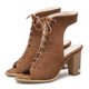thumbnail image 2 of Sandalias de punta abierta transpirables de color puro a la moda, zapatillas ligeras, zapatos de mujer Wmkox8yii ytu11054, 2 of 8