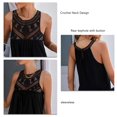 thumbnail image 2 of Camiseta sin mangas lavable a máquina tamaño suelto blusa informal parte superior hueca para compras para citas para uso diario Amonsee Otros, 2 of 6